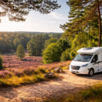 camper bij de Utrechtse heuvelrug