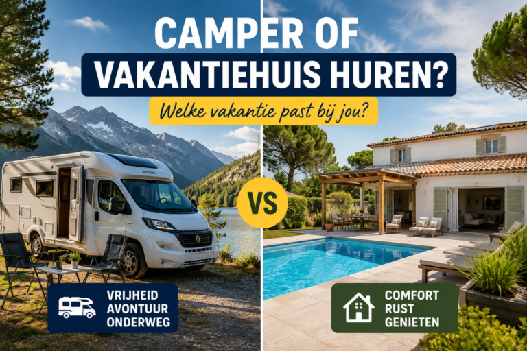 Camper of vakantiehuis huren